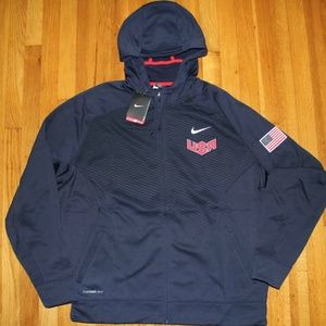 Brand New Rare Nike USA Basketball Hoodie Sz L